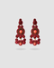 Pendientes Royal Tartan Carmine